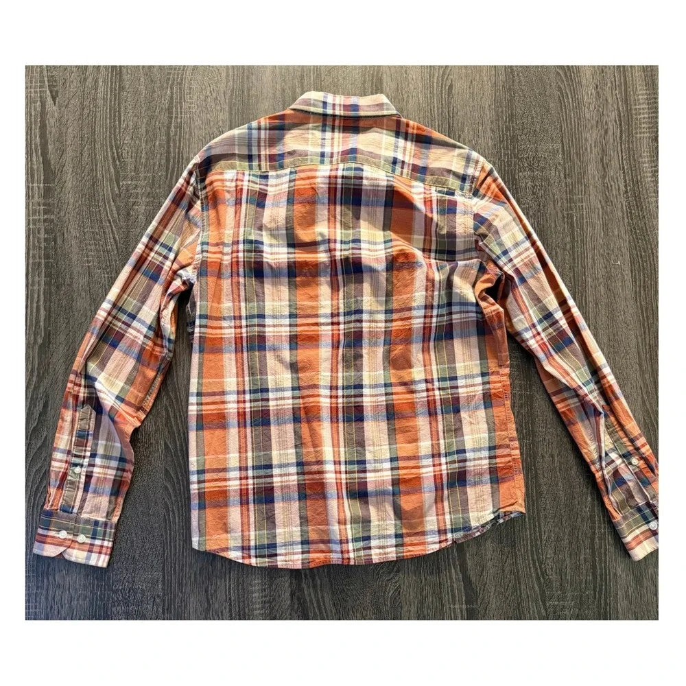 Banana Republic Mens Slim Fit Plaid Button Down Shirt Size M Preppy Collegiate